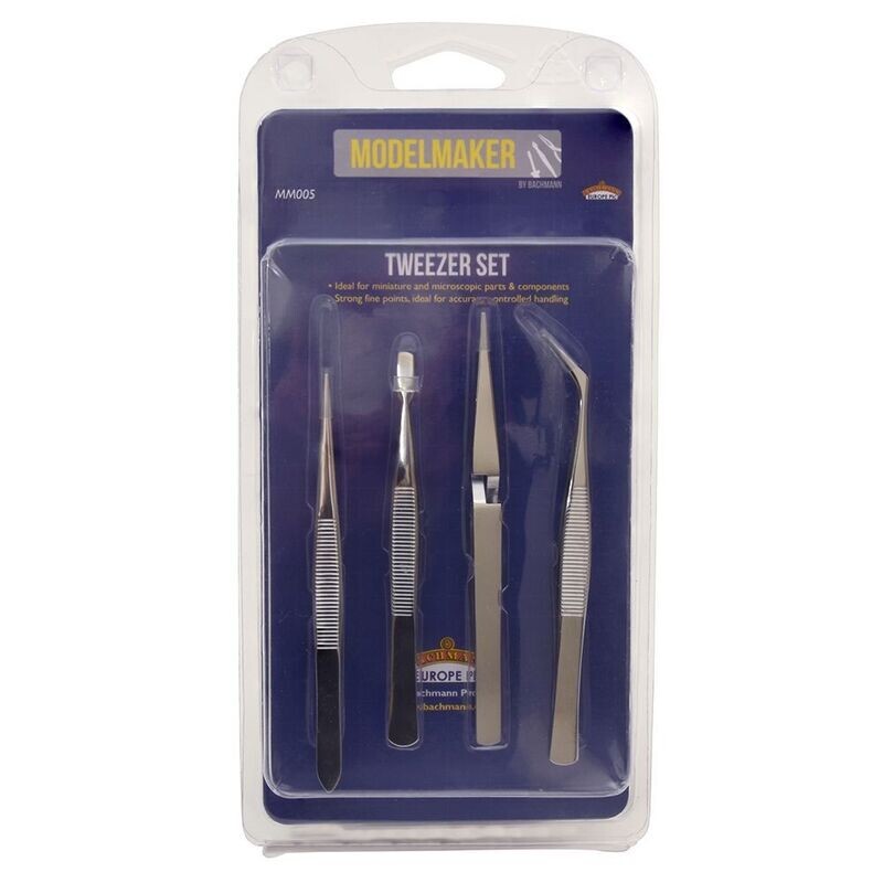 ModelMaker MM005 Tweezer Set (4 Pcs) ModelMaker MM005 Tweezer Set (4 Pcs)