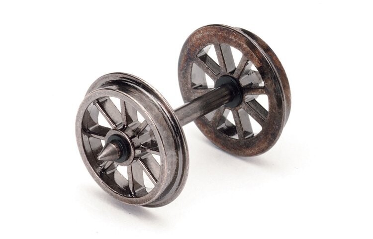 Hornby R8098 12.6mm Spoked Wheels (Pack 10) OO/HO Gauge