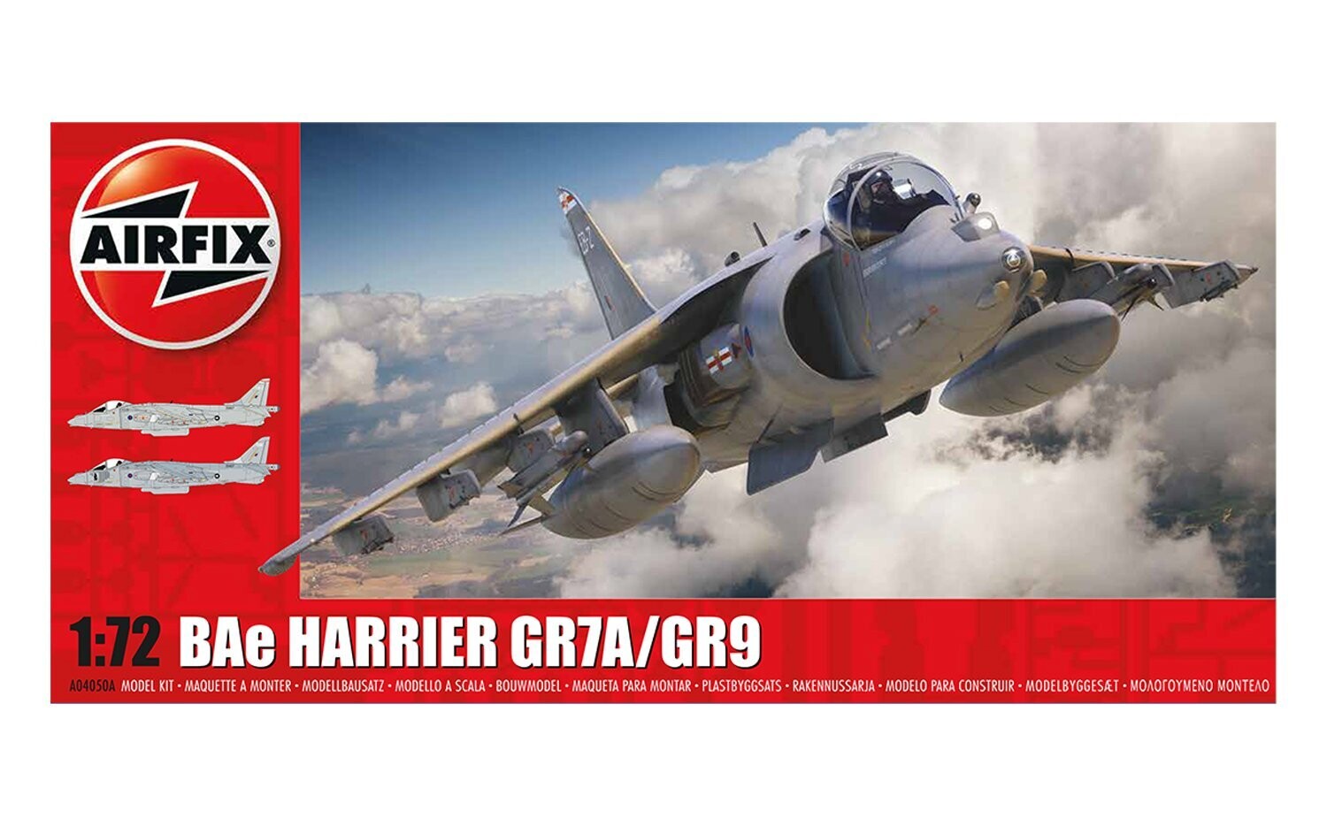 Airfix A04050A BAe Harrier GR7a / GR9 1/72 Scale Plastic Model Kit Airfix A04050A BAe Harrier GR7a / GR9 1/72 Scale Plastic Model Kit