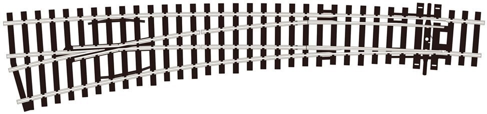 Peco SL-87 Curved Turnout, Large Radius, Left Hand (Insulfrog) Code 100 OO/HO Gauge Peco SL-87 Curved Turnout, Large Radius, Left Hand (Insulfrog) Code 100 OO/HO Gauge