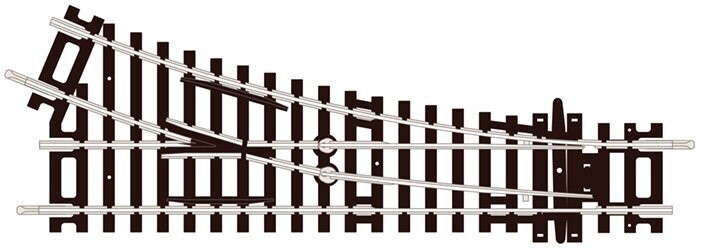 Peco ST-240 Turnout, 2nd Radius, Right Hand Code 100 OO/HO Gauge