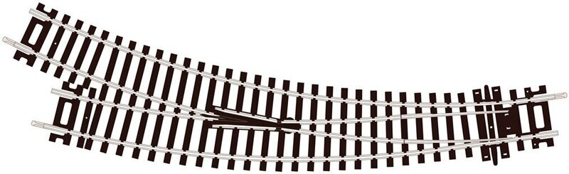 Peco ST-244 Curved Turnout, Right Hand Code 100 OO/HO Gauge