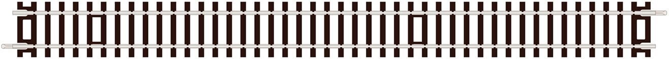 Peco ST-201 Double Straight (335mm) Code 100 OO/HO Gauge