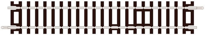 Peco ST-200 Standard Straight (168mm) Code 100 OO/HO Gauge