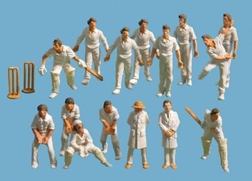 Modelscene by Peco 5300 Cricketers Figures 15pcs OO/HO Gauge Modelscene by Peco 5300 Cricketers Figures 15pcs OO/HO Gauge