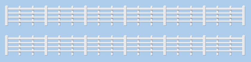 Ratio 424 Lineside Fencing- White Kit OO/HO Gauge