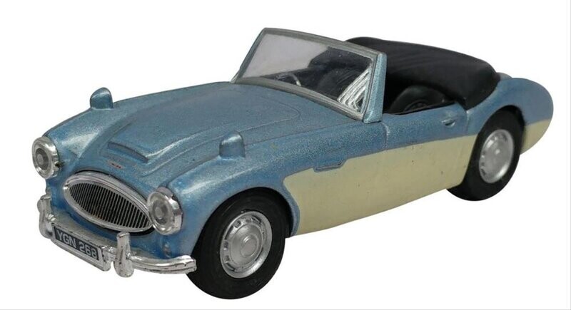 Cararama 416240 Austin Healey Metallic Blue/Milky 1:43 Scale Diecast Model