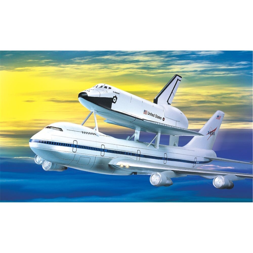 Academy 12708 Space Shuttle & 747 1/288 Scale Plastic Model Kit