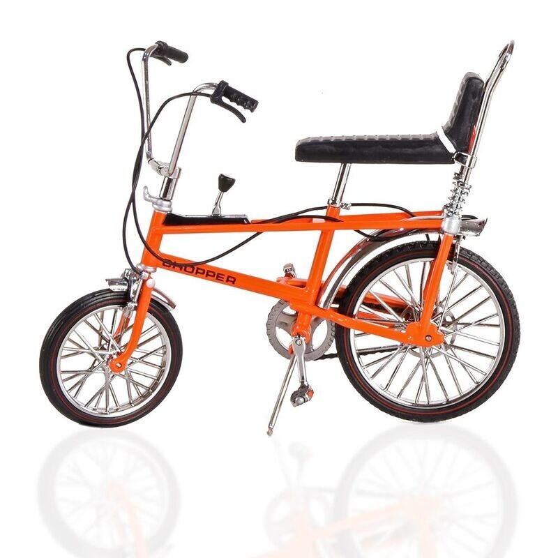 Toyway Diecast Model Raleigh Chopper Mk 1 Bicycle Model - Orange Toyway Diecast Model Raleigh Chopper Mk 1 Bicycle Model - Orange