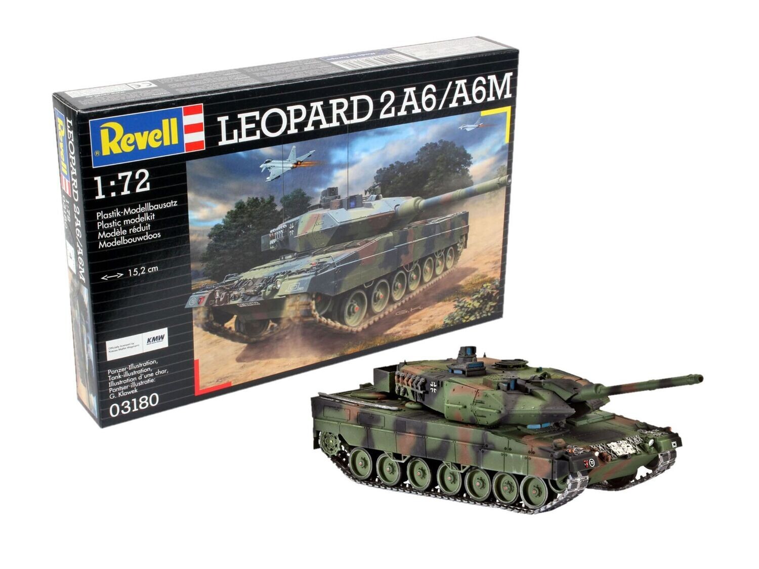 Revell 03180 Leopard 2A6/A6M 1:72 Scale Plastic Model Kit Revell 03180 Leopard 2A6/A6M 1:72 Scale Plastic Model Kit