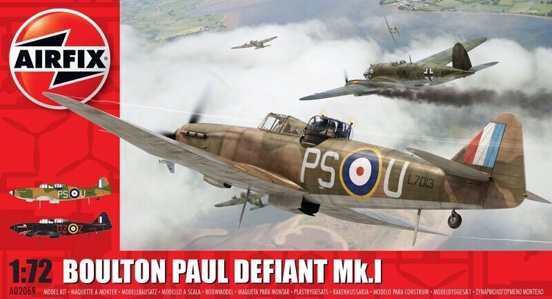 Airfix A02069 Boulton Paul Defiant Mk.I 1/72 Scale Plastic Model Kit