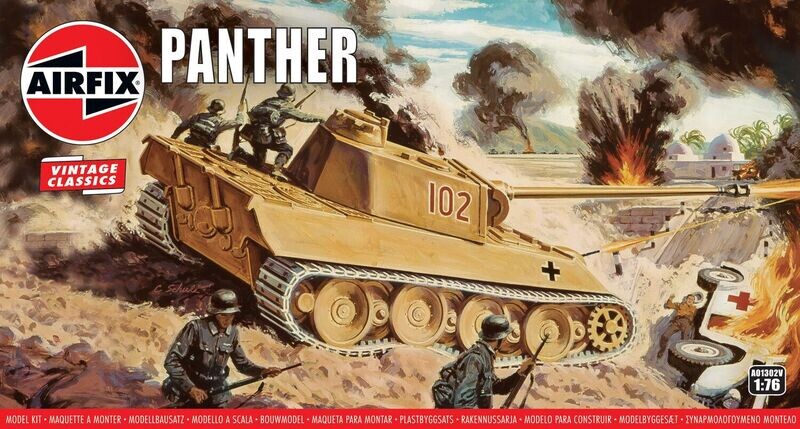 Airfix A01302V Panther 1/76 Scale Plastic Model Kit Airfix A01302V Panther 1/76 Scale Plastic Model Kit