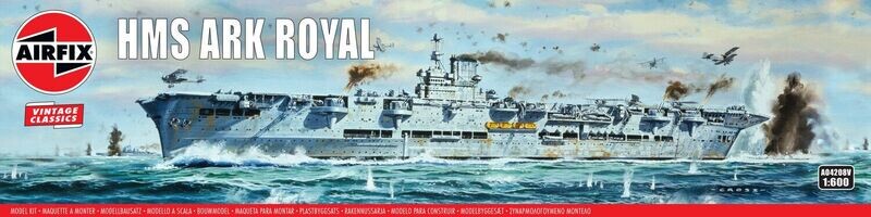 Airfix A04208V HMS Ark Royal 1/600 Scale Plastic Model Kit Airfix A04208V HMS Ark Royal 1/600 Scale Plastic Model Kit