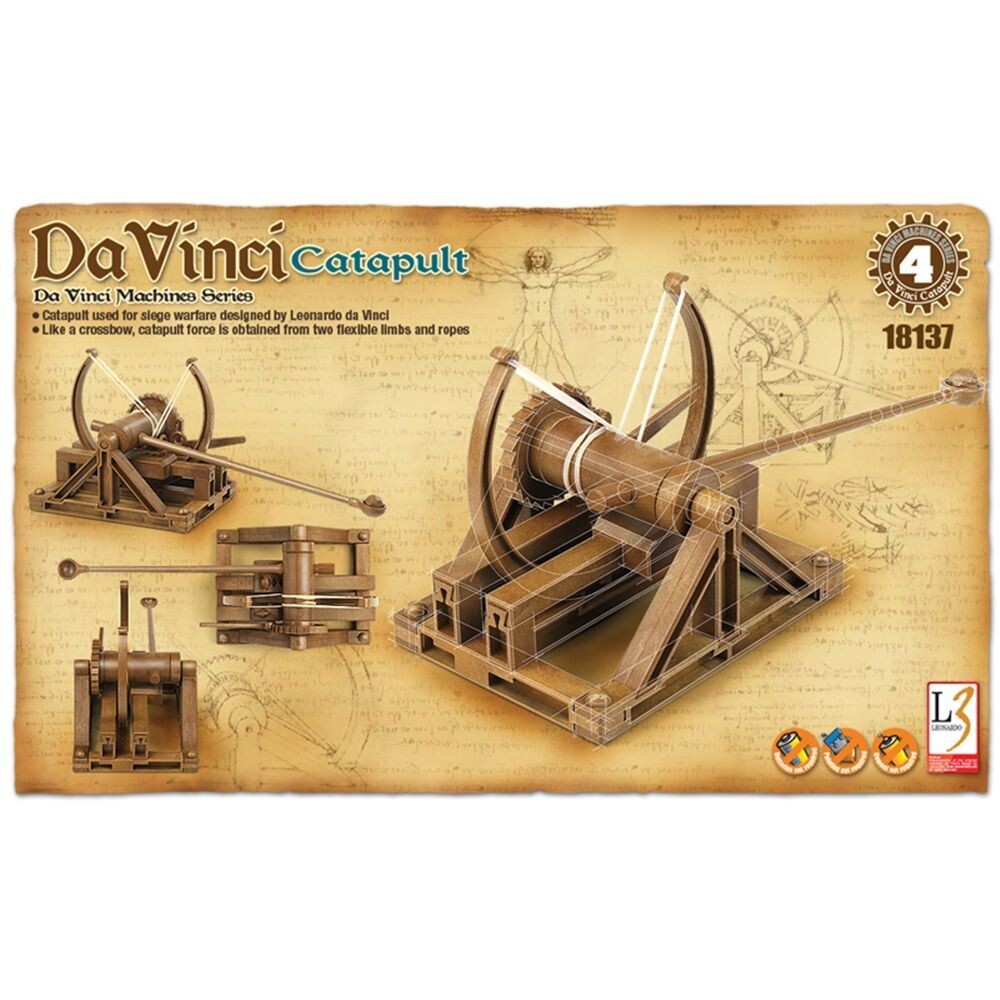 Academy 18137 Da Vinci Catapult Plastic Model Kit