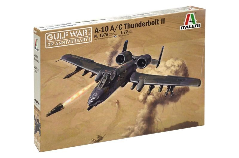 Italeri 1376 A-10 A/C THUNDERBOLT ll - GULF WAR 1:72 Scale Plastic Model Kit