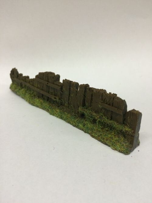 Javis Dark Brown Damaged Sleeper Fencing- Single Section OO Scale (PF11)