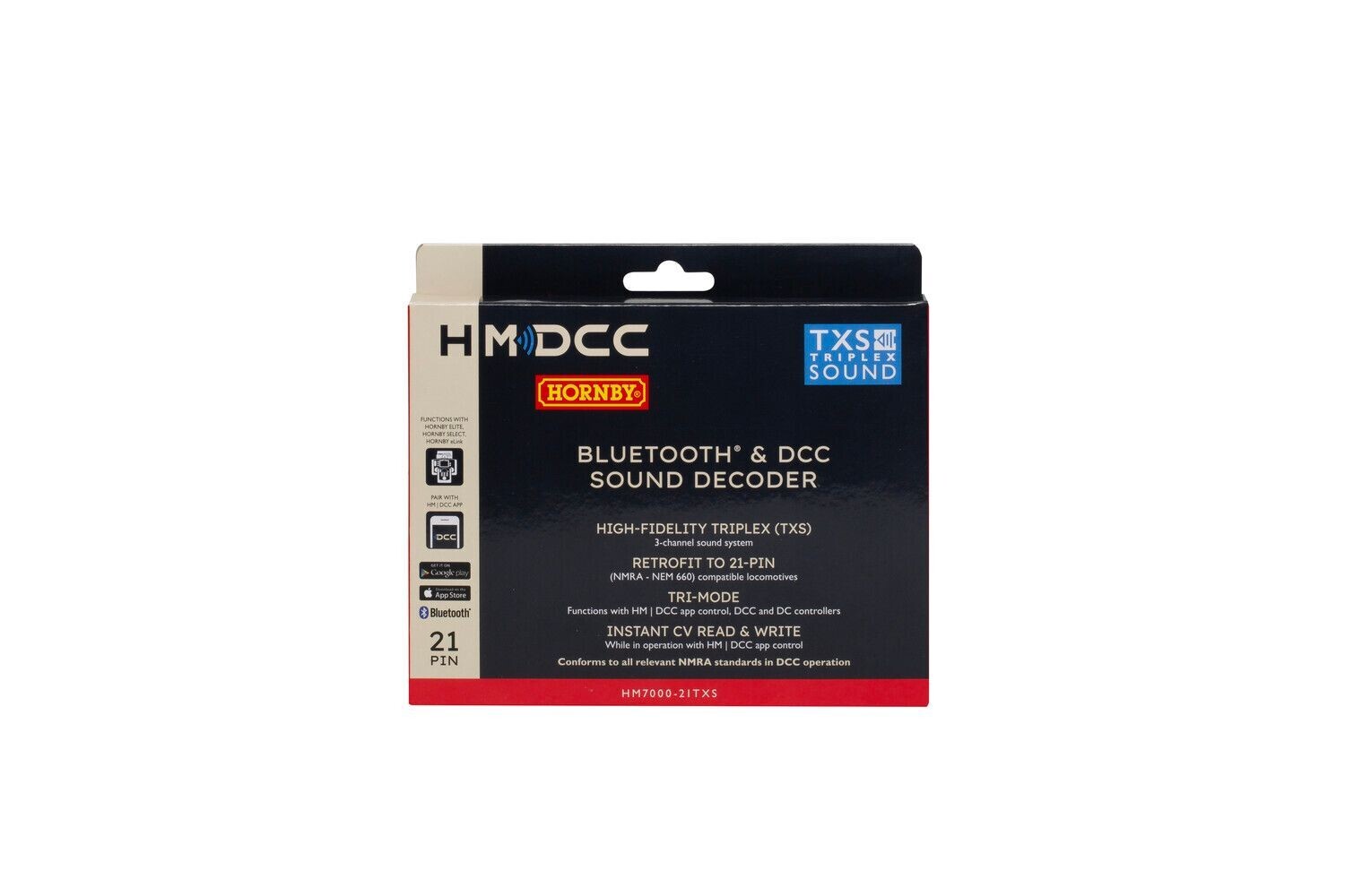 Hornby R7322 HM7000-21TXS: Bluetooth® & DCC Sound Decoder (21-pin) Hornby R7322 HM7000-21TXS: Bluetooth® & DCC Sound Decoder (21-pin)