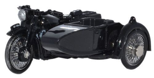 Oxford Diecast BSA Motorcycle And Sidecar Police (76BSA006) 1:76 (OO) Scale Model