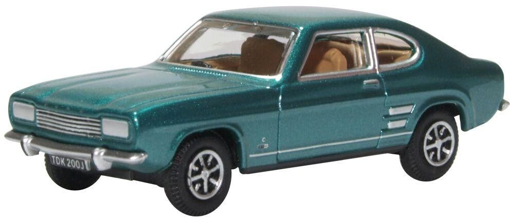 Oxford Diecast Ford Capri Mk1 Aquatic Jade (76CP003) 1:76 (OO) Scale Model