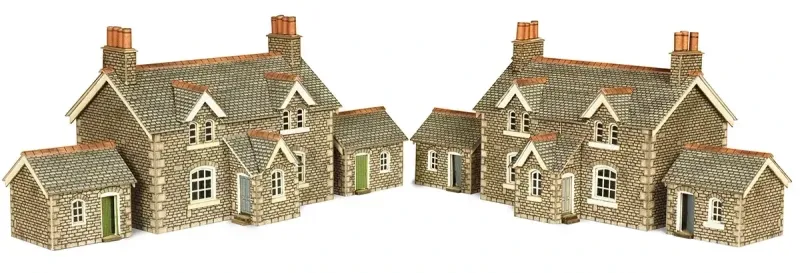 Metcalfe PN155 N Scale Workers Cottages Card Kit Metcalfe PN155 N Scale Workers Cottages Card Kit