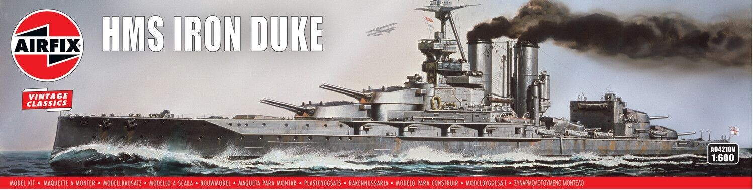 Airfix A04210V HMS Iron Duke 1:600 Scale Plastic Model Kit Airfix A04210V HMS Iron Duke 1:600 Scale Plastic Model Kit
