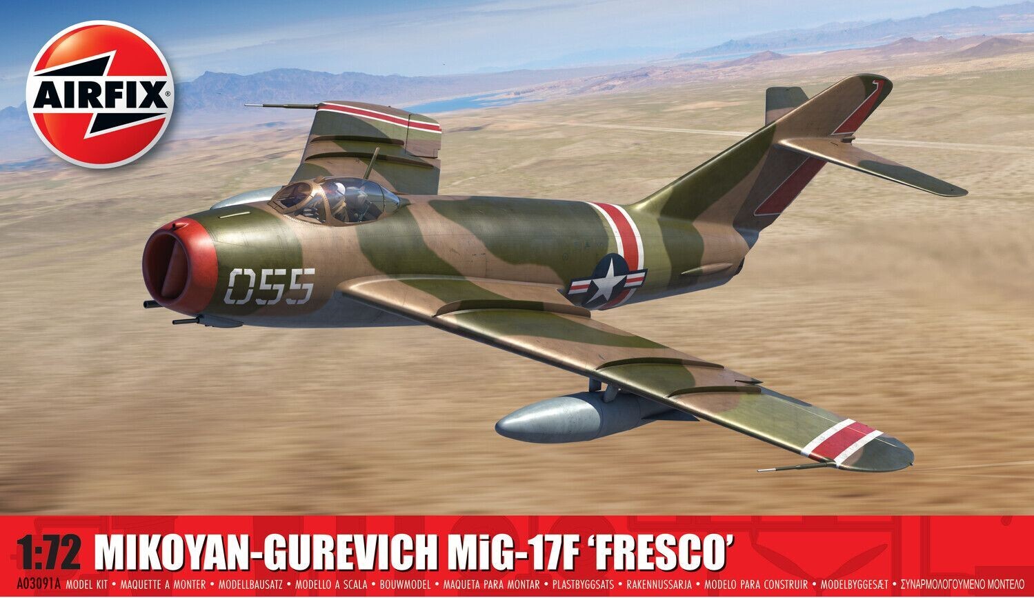 Airfix A03091A Mikoyan-Gurevich MiG-17F 'Fresco' 1/72 Scale Plastic Model Kit