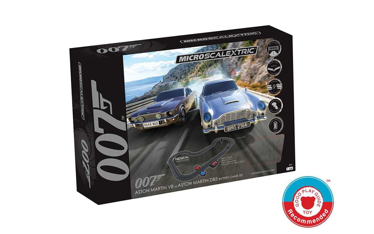 Scalextric G1171M Micro Scalextric James Bond 007 Race Set - Aston Martin DB5 vs V8 Scalextric G1171M Micro Scalextric James Bond 007 Race Set - Aston Martin DB5 vs V8