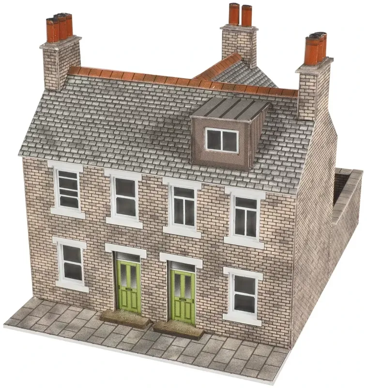 Metcalfe PN104 N Scale Terrace Houses In Stone Card Kit Metcalfe PN104 N Scale Terrace Houses In Stone Card Kit