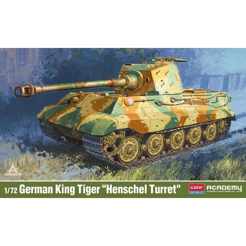 Academy 13423 German King Tiger Academy 13423 German King Tiger "Henschel Turret", 1944/45 1/72 Scale Plastic Model Kit