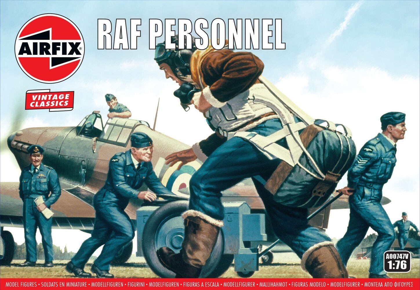 Airfix A00747V RAF Personnel 1/76 Scale Plastic Model Military Figures
