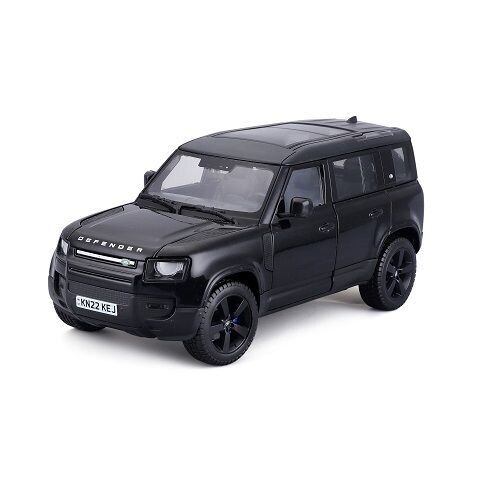 Bburago 18-21101B 2022 Land Rover Defender 110- Black 1:24 Scale Diecast Model Bburago 18-21101B 2022 Land Rover Defender 110- Black 1:24 Scale Diecast Model