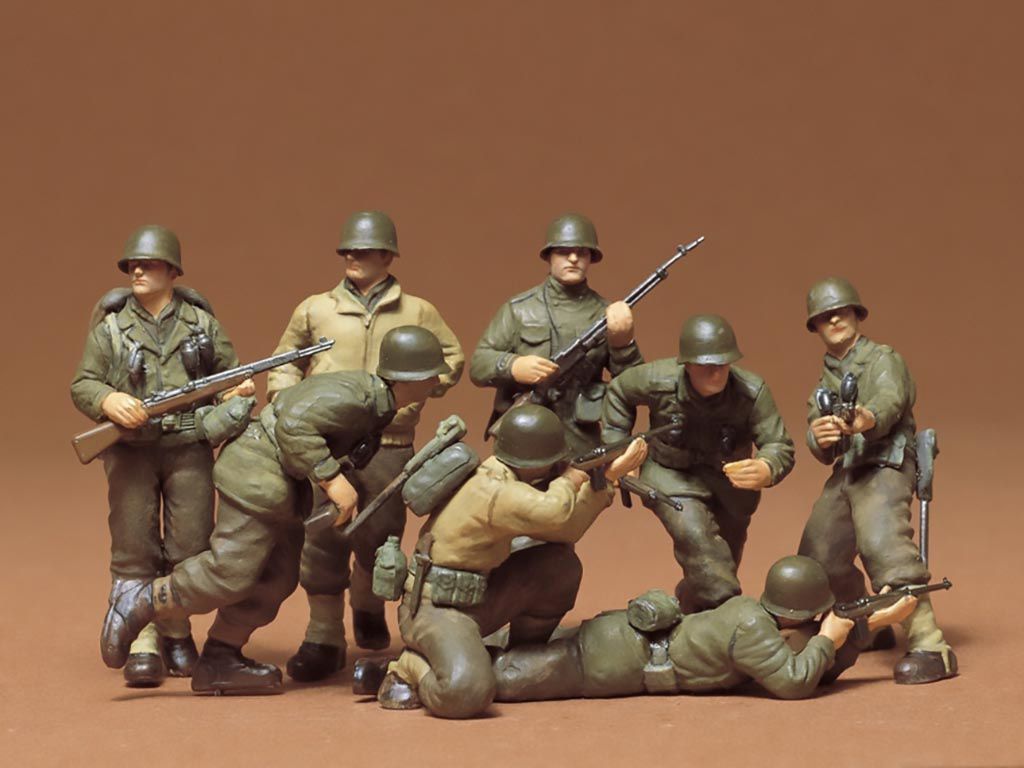 Tamiya 35048 U.S Infantry European Theatre 1:35 Scale Plastic Model Kit Tamiya 35048 U.S Infantry European Theatre 1:35 Scale Plastic Model Kit