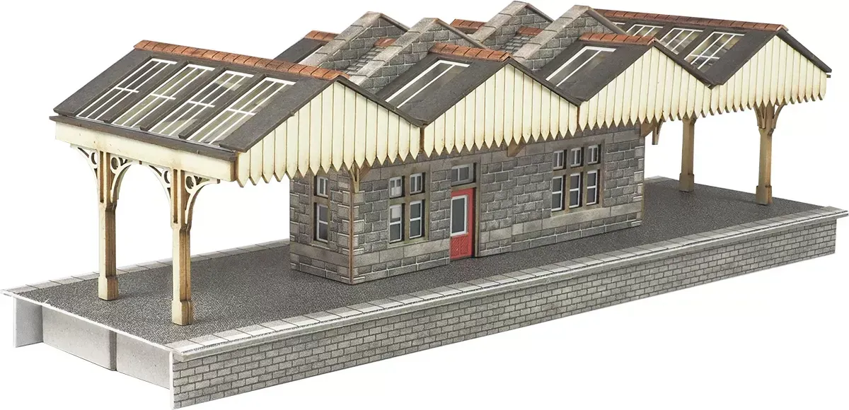 Metcalfe PN922 N Scale Island Platform Building Card Kit