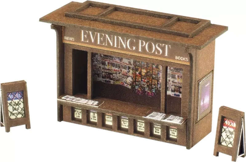 Metcalfe PN817 N Scale Platform Kiosk Card Kit Metcalfe PN817 N Scale Platform Kiosk Card Kit