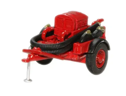 Oxford Diecast Red Coventry Climax Pump Trailer (76CCP003) 1:76 (OO) Scale Model Oxford Diecast Red Coventry Climax Pump Trailer (76CCP003) 1:76 (OO) Scale Model
