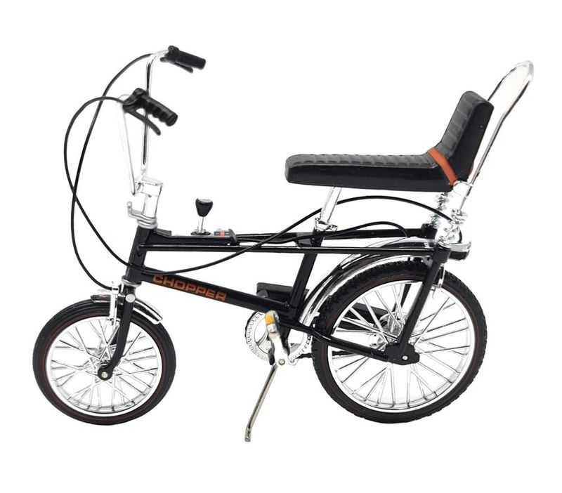 Toyway Diecast Model Raleigh Chopper Mk 1 Bicycle Model - Black Toyway Diecast Model Raleigh Chopper Mk 1 Bicycle Model - Black