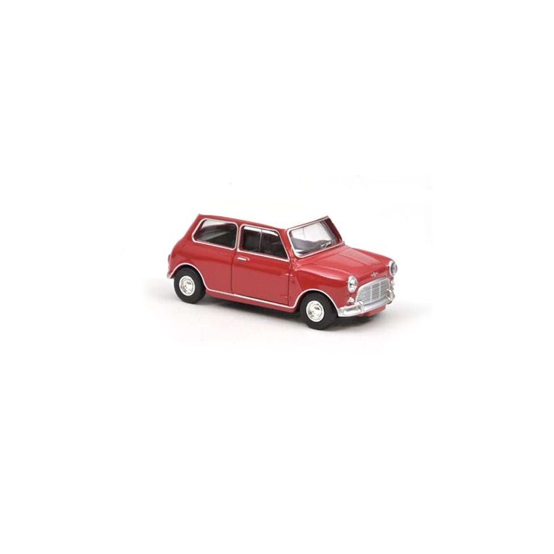 Norev 310520 1964 Mini Cooper S - Tartan Red and White Roof 1:54 Scale Diecast Model Norev 310520 1964 Mini Cooper S - Tartan Red and White Roof 1:54 Scale Diecast Model