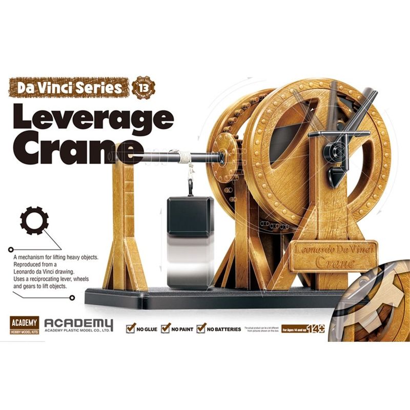 Academy 18175 Da Vinci Leverage Crane Plastic Model Kit