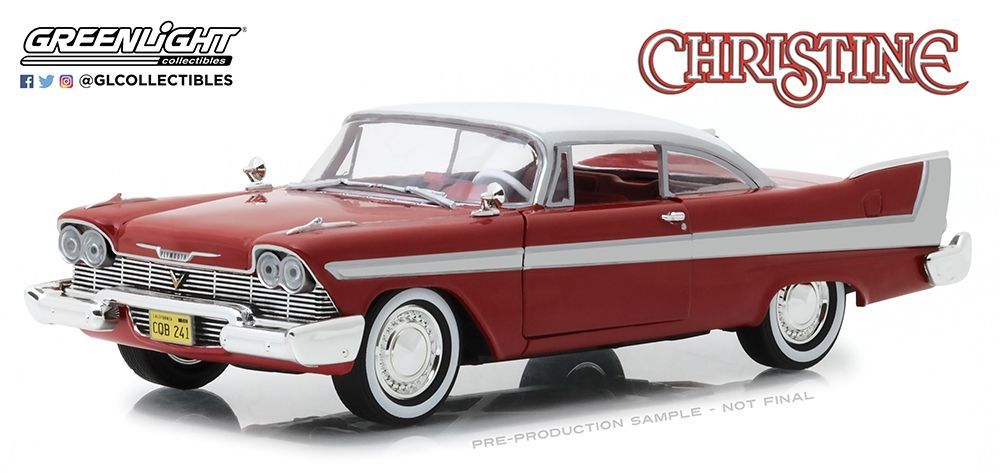 Greenlight 84071 Christine (1983) - 1958 Plymouth Fury 1:24 Scale Diecast Model Greenlight 84071 Christine (1983) - 1958 Plymouth Fury 1:24 Scale Diecast Model