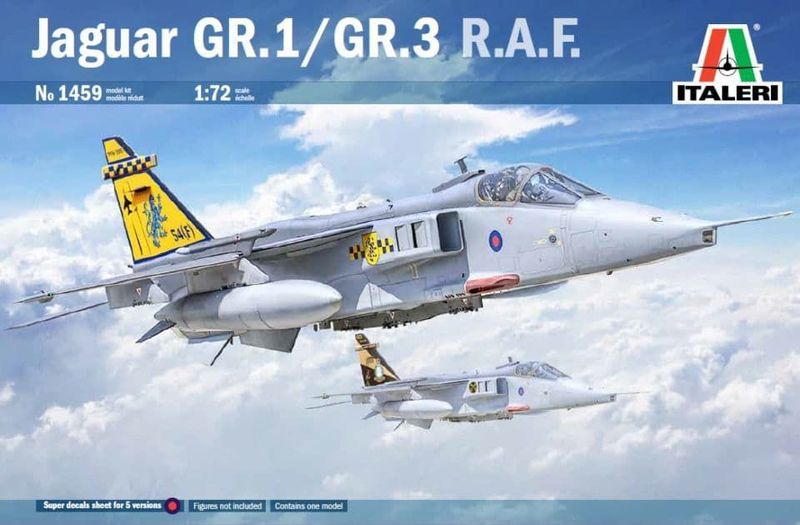 Italeri 1459 Jaguar GR.1/GR.3 RAF 1:72 Scale Plastic Model Kit