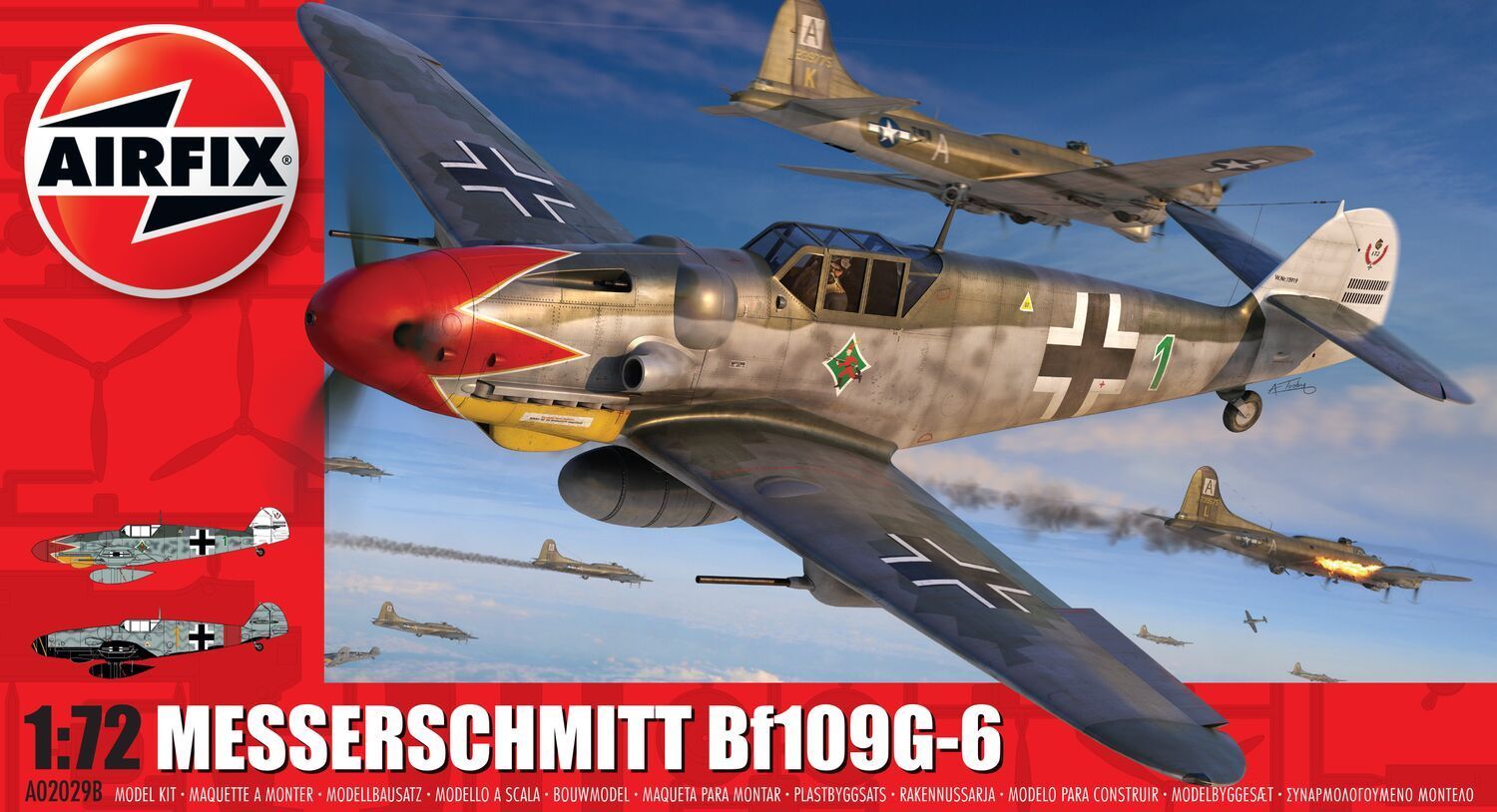 Airfix A02029B Messerschmitt Bf109G-6 1/72 Scale Plastic Model Kit Airfix A02029B Messerschmitt Bf109G-6 1/72 Scale Plastic Model Kit