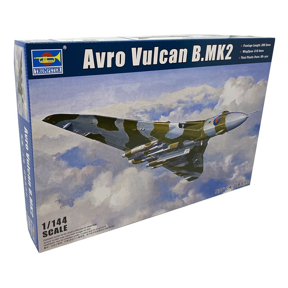 Trumpeter 03931 British Avro Vulcan B Mk 2 Bomber Aircraft 1:144 Scale Plastic Model Kit Trumpeter 03931 British Avro Vulcan B Mk 2 Bomber Aircraft 1:144 Scale Plastic Model Kit