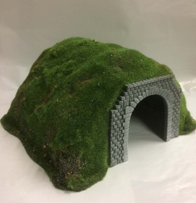 Javis Single Tracked Flocked Tunnel OO Gauge
