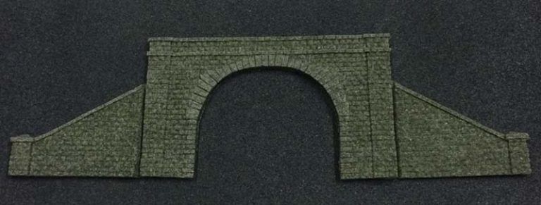 Javis Double Tracked Stone Tunnel Portal OO Gauge Javis Double Tracked Stone Tunnel Portal OO Gauge