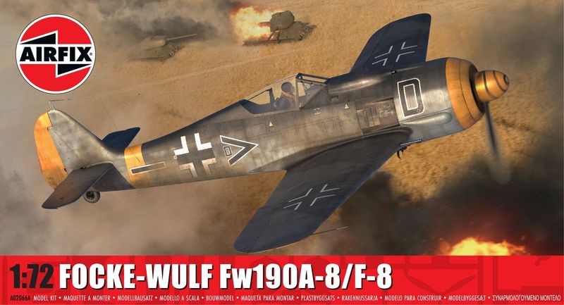 Airfix A02066A Focke-Wulf Fw190A-8/F-8 1/72 Scale Plastic Model Kit Airfix A02066A Focke-Wulf Fw190A-8/F-8 1/72 Scale Plastic Model Kit