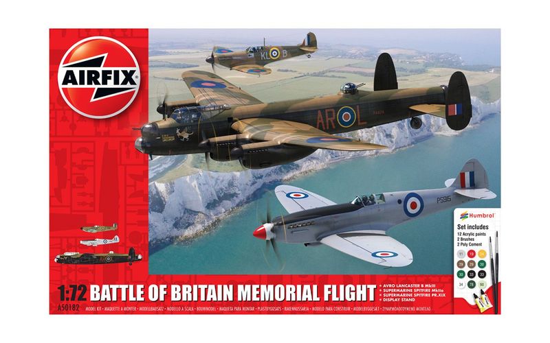 Airfix A50182 Battle of Britain Memorial Flight Gift Set 1:72 Scale Plastic Model Kit Airfix A50182 Battle of Britain Memorial Flight Gift Set 1:72 Scale Plastic Model Kit