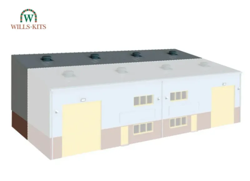 Wills Modern SSM315 Industrial/Retail Unit Extension Kit OO/HO Gauge