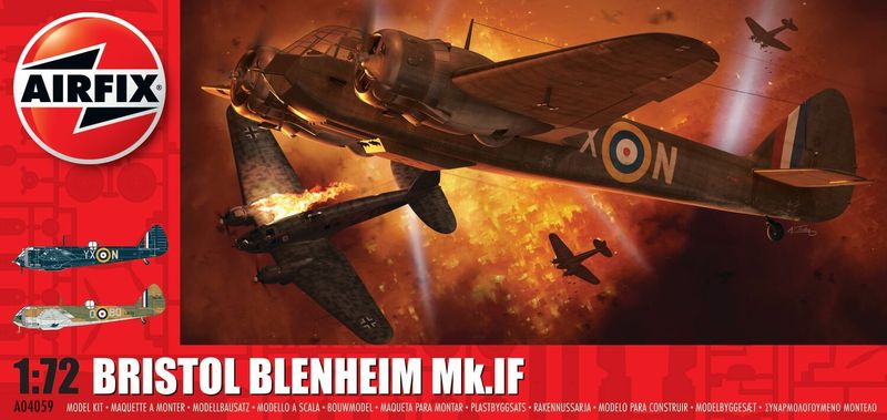 Airfix A04059 Bristol Blenheim Mk.IF 1/72 Scale Plastic Model Kit Airfix A04059 Bristol Blenheim Mk.IF 1/72 Scale Plastic Model Kit