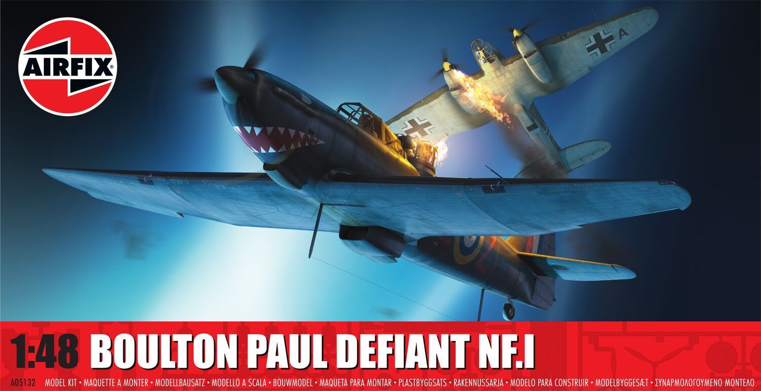 Airfix A05132 Boulton Paul Defiant NF.I 1:48 Scale Plastic Model Kit Airfix A05132 Boulton Paul Defiant NF.I 1:48 Scale Plastic Model Kit