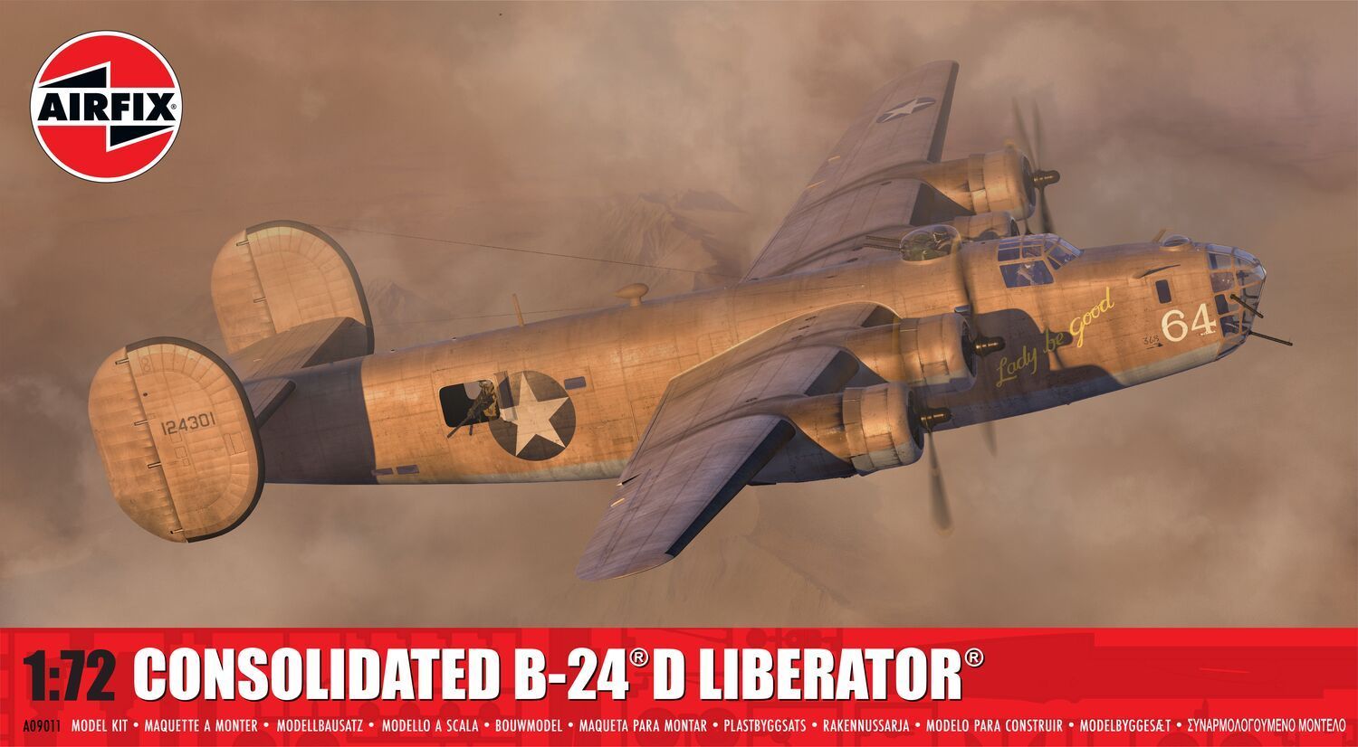 Airfix A09011 Consolidated B-24D Liberator 1:72 Scale Plastic Model Kit Airfix A09011 Consolidated B-24D Liberator 1:72 Scale Plastic Model Kit